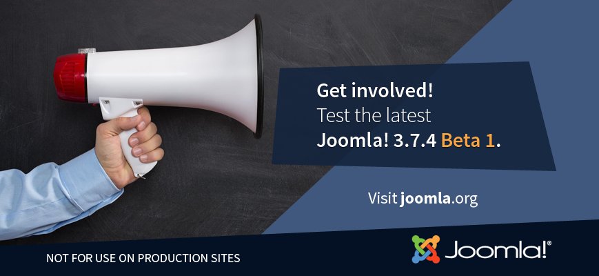 Joomla 3.7.4 Beta 1