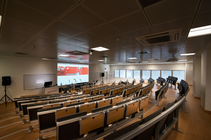 L’Aula si trova all’interno della sede di Pisa di Welcome Italia, SpA