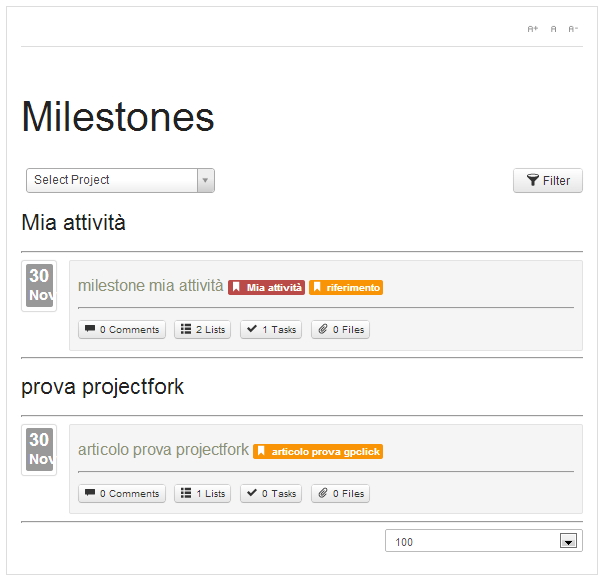 milestones pubblico projectfork milestones pubblico projectfork