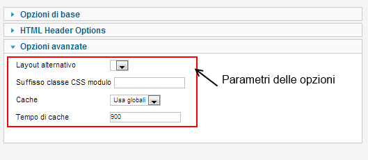 parametri testo scorrevole parametri testo scorrevole