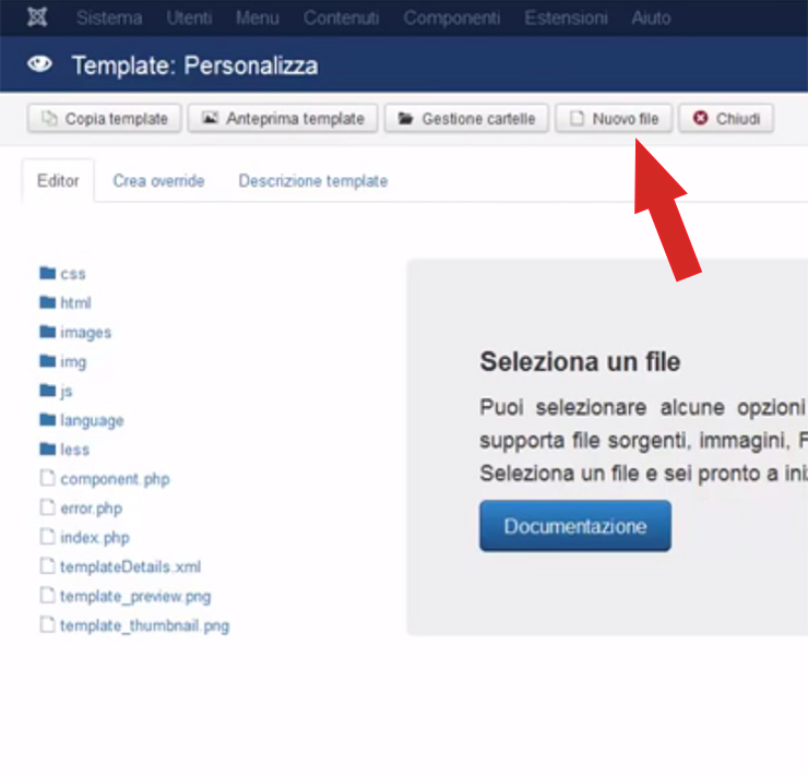 Pulsante-''Nuovo-File''-da-cliccare Pulsante-''Nuovo-File''-da-cliccare