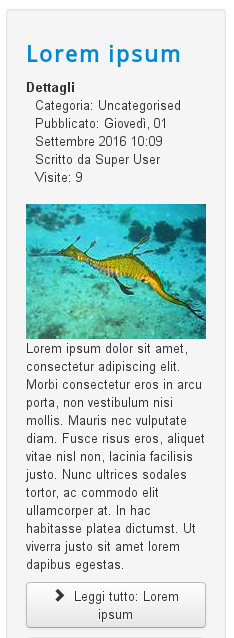 Modulo in frontend