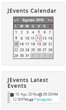 JEvents Calendar