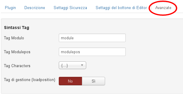 Impostazioni
