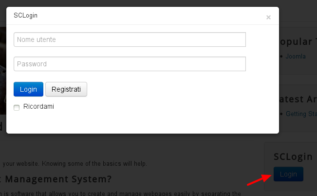 Popup Modal