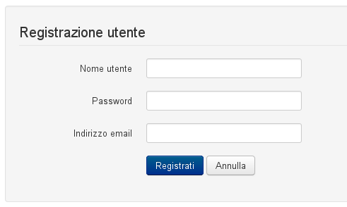 Nuovo form