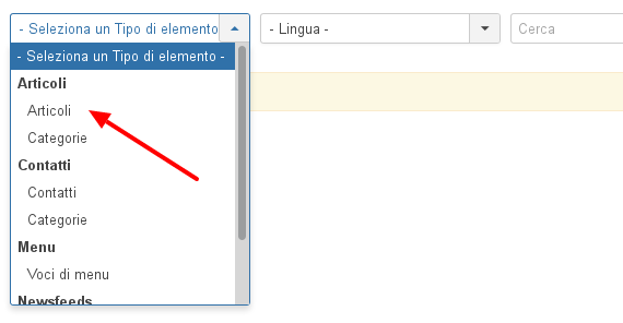 Tipo di elemento