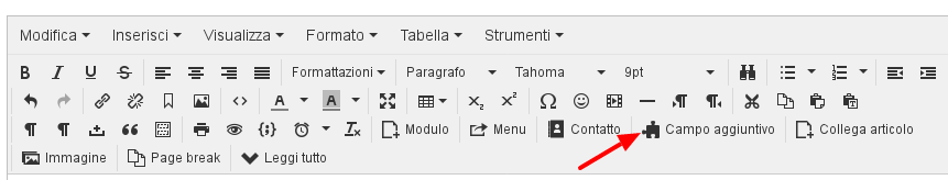 Pulsante editor