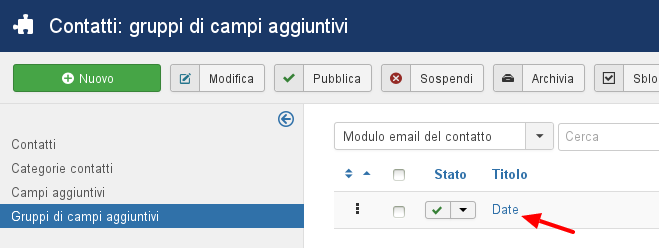 Gruppo contatti