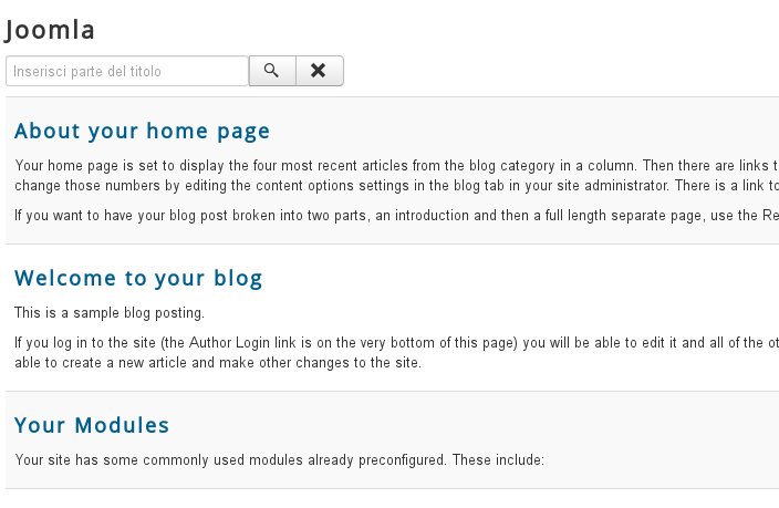 Layout singolo Tag