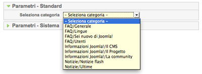 Seleziona categoria