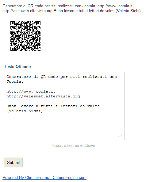 Form QR_code al lavoro