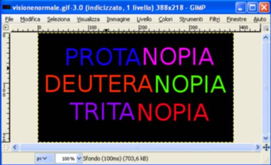 Testo a colori - Cataratta