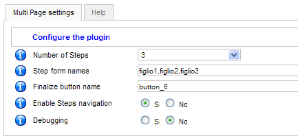 Settaggi Multipage