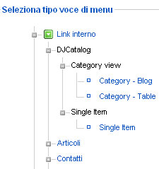 il menu di djcatalog