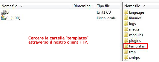 Come gestire template joomla