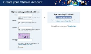 Creazione account per la chat Creazione account per la chat