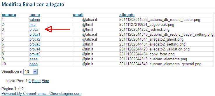 Form provaemail2 form_provaemail2