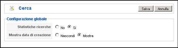 Configurazione globale