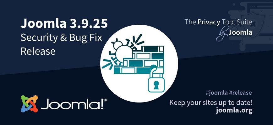 Disponibile aggiornamento sicurezza Joomla 3.9.25