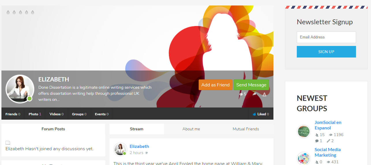 Datazione Joomla template gratis