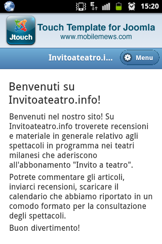 Menu del sito www.invitoateatro.info - Versione Mobile Menu del sito www.invitoateatro.info - Versione Mobile