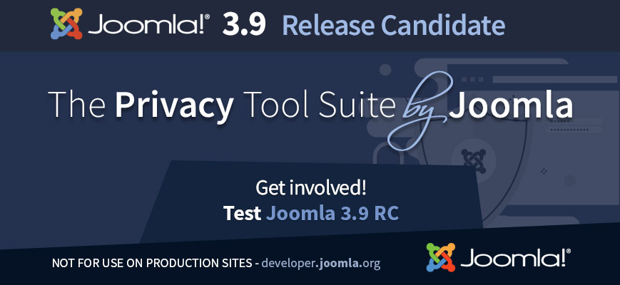 Joomla 3.9 Release Candidate disponibile per i test