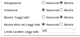 Parametri Parametri