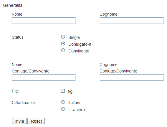 Figura 4 Form con coniugato-a attivato Figura 4