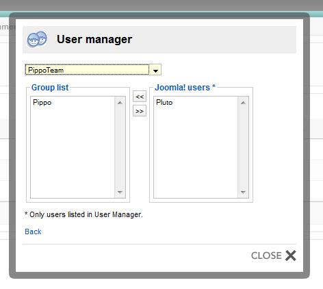 User manager User manager
